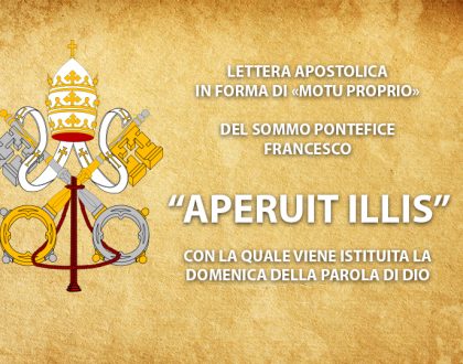 POPE ESTABLISHES THIRD SUNDAY IN ORDINARY TIME AS SUNDAY OF THE WORD OF GOD